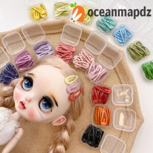 Oceanmapdz กิ๊บติดผม รูปตุ๊กตาบลายธ์ ขนาดเล็ก 3 ซม. 1/6 1/12 OB11 สีแคนดี้ อุปกรณ์เสริม สําหรับตุ๊กตาบลายธ์ DIY