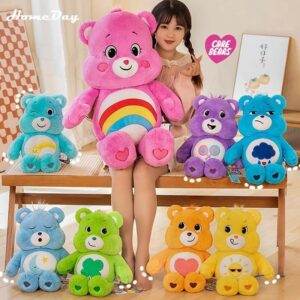 Care Bears Rainbow Bear ตุ๊กตา ของขวัญตุ๊กตาน่ารัก ของขวัญสำหรับเด็ก