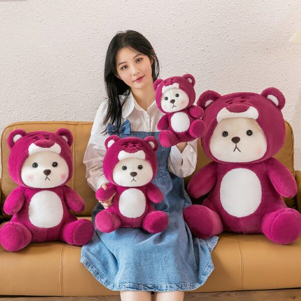 ตุ๊กตาหมีเท็ดดี้ คอสเพลย์ Lotso ขนาด 28 ซม. 40 ซม. เหมาะกับของขวัญ สําหรับตกแต่งบ้าน