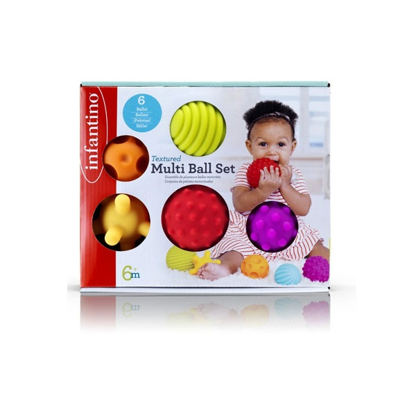 Infantino : Textured Multi Ball Set - ชุดของเล่นบอลหลายพื้นผิว