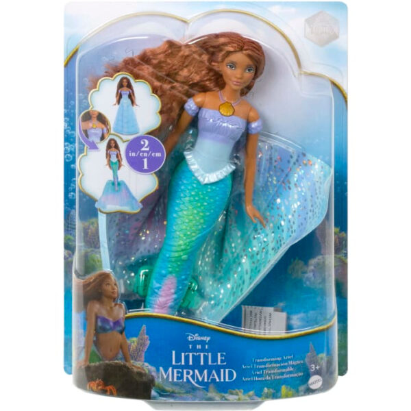 The Little Mermaid doll Ariel transforming ตุ๊กตาแอเรียล นางเงือก เปลื่ยนครีบหางให้เป็นกระโปรงได้   (HLX13)