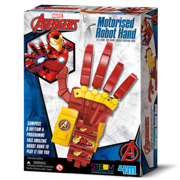 [โค้ดลดเพิ่ม 10%] 4M Avengers Motorised Robot Hand ชุดของเล่น ประกอบมือหุ่นยนต์ วิทยาศาสตร์ สำหรับ เด็ก 8 ปีขึ้นไป