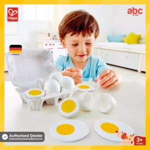 [Hape] เซตไข่ 6 ฟอง Egg Carton (3Y+) ของเล่นไม้จำลองไข่