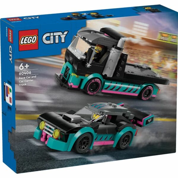 LEGO® City Race Car and Car Carrier Truck 60406