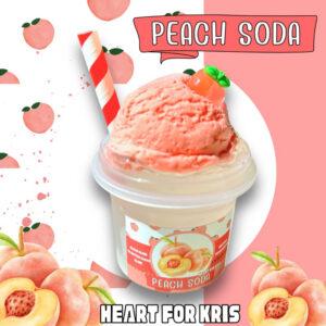 สไลม์ ไอติมพีชโซดา peach soda เบสใส กลิ่นพีช