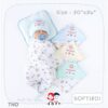 Baby hood ผ้าห่อตัวเด็กแรกเกิดผ้าคอตตอน100% ขนาด 30×30นิ้ว