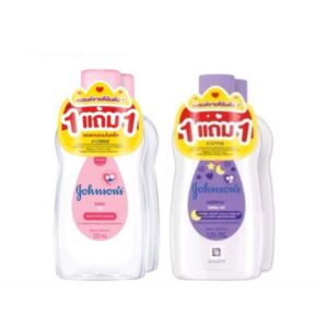 (1 แถม 1) จอห์นสัน เบบี้ ออยล์ 125 มล. Johnsons baby oil 125 ml.