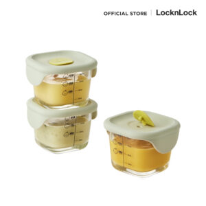 LockLock กล่องแก้วใส่อาหารสำหรับเด็ก Baby Food Container 690 ml. รุ่น LLG509S3 Mint