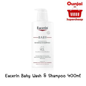 Eucerin Baby Wash & Shampoo 400ml ยูเซอริน เบบี้ บาธ& แชมพู(y1573) .