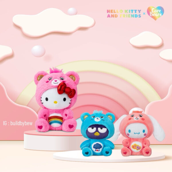 พร้อมส่ง‼️Care bear x Hello kitty  9”