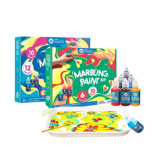 Joan Miro เซ็ตศิลปะระบายสีบนผิวน้ำ Marbling Paint Kit  ของเล่นเด็ก 2-3 ขวบขึ้นไป